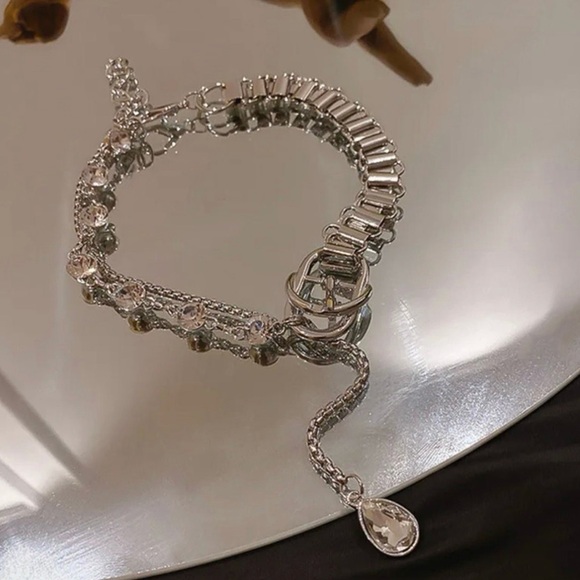 Thick Silver Statement Choker Necklace Size 11”+5” Extension - Picture 2 of 6